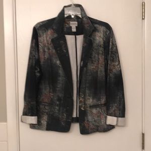 Denim print blazer Jacket very versatile